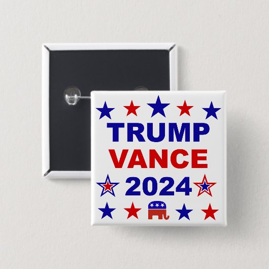 Trump Vance 2024 Button (Vorne & Hinten)