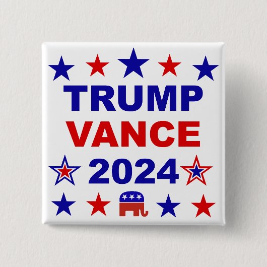 Trump Vance 2024 Button (Vorderseite)