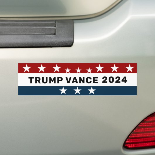Trump Vance 2024 Classic Star Autoaufkleber (Auf Auto)