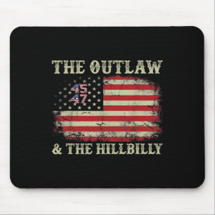Trump Vance 2024 Donald Trump J.d. Vance Outlaw An Mousepad