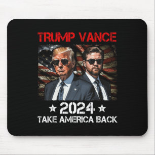 Trump Vance 2024 Donald Trump J.d. Vance Take Amer Mousepad