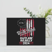 Trump Vance 2024 Donald Trump verwirft Hillbilly Einladung (Stehend Vorderseite)