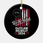 Trump Vance 2024 Donald Trump verwirft Hillbilly Keramik Ornament (Vorne)