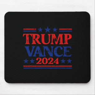 Trump Vance 2024 Flag Patriotische US-Sterne Strei Mousepad