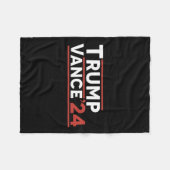 Trump Vance 2024 Fleecedecke (Vorderseite (Horizontal))