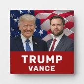 Trump Vance 2024 Fotoplatte (Vorderseite)