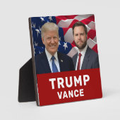 Trump Vance 2024 Fotoplatte (Vorderseite)
