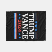 Trump Vance 2024 für den US-Präsidenten Vp Fleecedecke (Vorderseite (Horizontal))