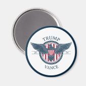 Trump Vance 2024 für Präsident Magnet (Vorderseite/Rückseite)