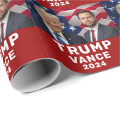 Trump Vance 2024 Geschenkpapier (Rolleneckpunkt)