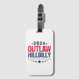 Trump Vance 2024 Gesetzloser Hillbilly US-Flagge Gepäckanhänger