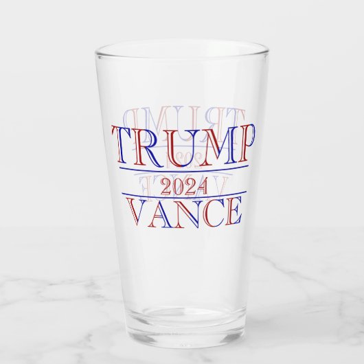 Trump Vance 2024 Glas (Rückseite)