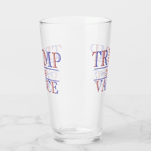 Trump Vance 2024 Glas (Rechts)