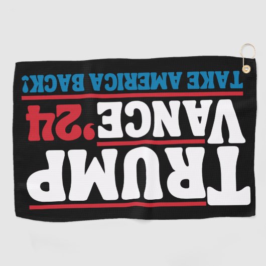 Trump Vance 2024 Golfhandtuch (Horizontal)