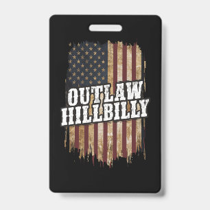 Trump Vance 2024 J.D. Vance Outlaw Hillbilly  Ausweis