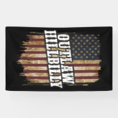 Trump Vance 2024 J.D. Vance Outlaw Hillbilly Banner (Horizontal)