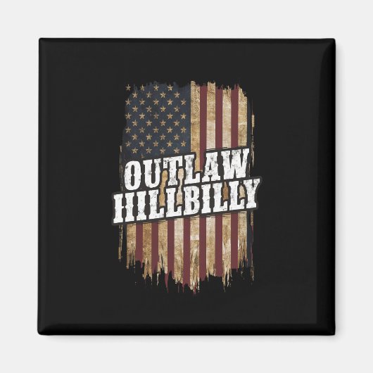 Trump Vance 2024 J.D. Vance Outlaw Hillbilly Magnet (Vorne)