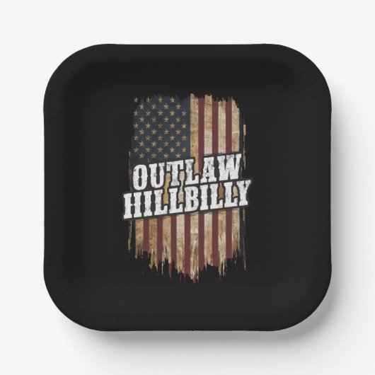 Trump Vance 2024 J.D. Vance Outlaw Hillbilly Pappteller (Vorderseite)