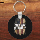 Trump Vance 2024 J.D. Vance Outlaw Hillbilly Schlüsselanhänger (Vorderseite)