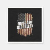 Trump Vance 2024 J.D. Vance Outlaw Hillbilly Serviette (Vorderseite)