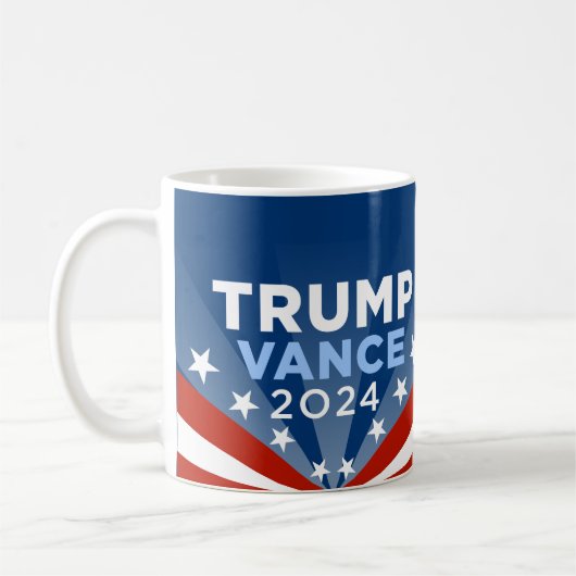 Trump Vance 2024 Kaffeetasse (Links)