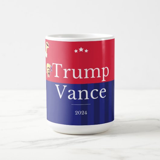 Trump Vance 2024 Kaffeetasse (Mittel)