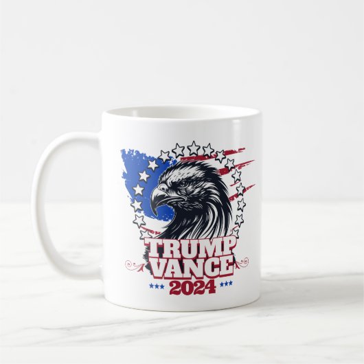 Trump Vance 2024 Kaffeetasse Tasse (Links)