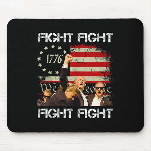 Trump Vance 2024 Kampf Mousepad (Vorne)