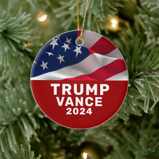 Trump Vance 2024 Keramik Ornament (Baum)