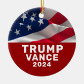 Trump Vance 2024 Keramik Ornament (Vorne)