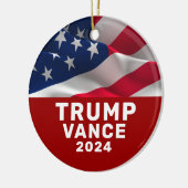 Trump Vance 2024 Keramik Ornament (Links)
