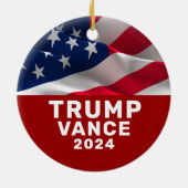 Trump Vance 2024 Keramik Ornament (Hinten)