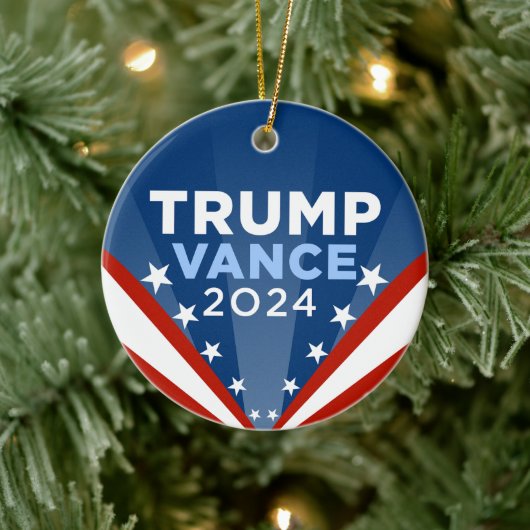 Trump Vance 2024 Keramik Ornament (Baum)