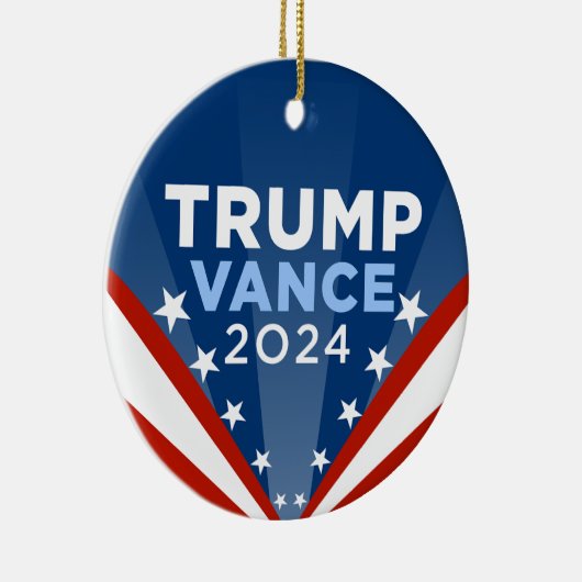 Trump Vance 2024 Keramik Ornament (Rechts)