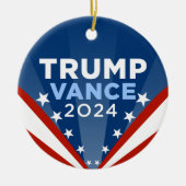 Trump Vance 2024 Keramik Ornament (Vorne)