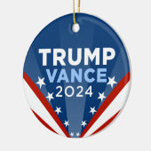 Trump Vance 2024 Keramik Ornament (Links)