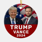 Trump Vance 2024 Keramik Ornament (Vorne)