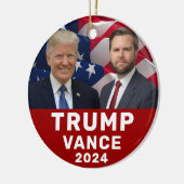 Trump Vance 2024 Keramik Ornament (Links)