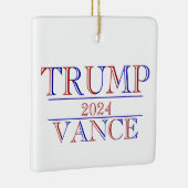 Trump Vance 2024 Keramikornament (Rechts)