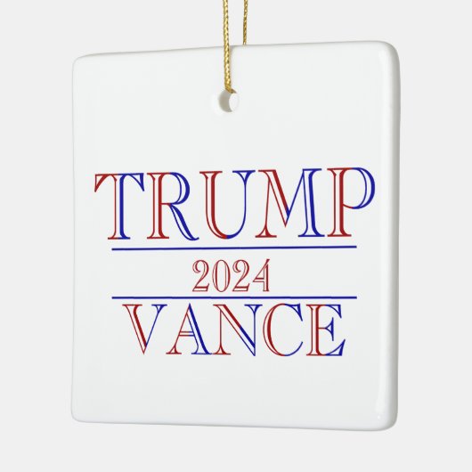 Trump Vance 2024 Keramikornament (Links)