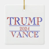 Trump Vance 2024 Keramikornament (Rückseite)