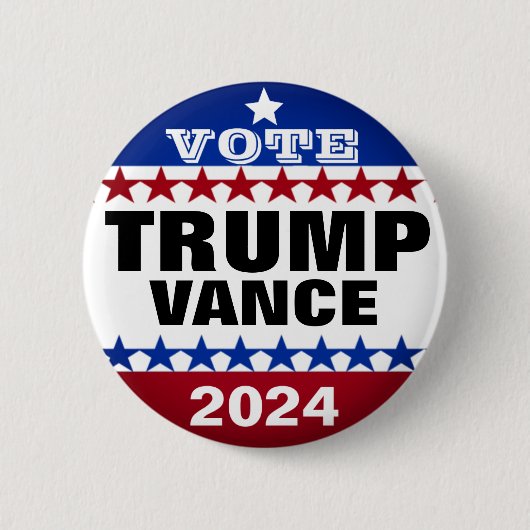 Trump Vance 2024 macht Amerika wieder groß Button (Vorderseite)