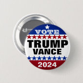 Trump Vance 2024 macht Amerika wieder groß Button (Vorne & Hinten)