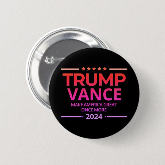 Trump Vance 2024 macht Amerika wieder groß Button (Vorne & Hinten)