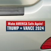 Trump Vance 2024 macht Amerika wieder SAFE Autoaufkleber (Auf Auto)