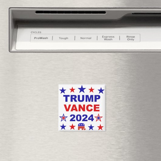 Trump Vance 2024 Magnet (In Situ (Geschirrspüler))
