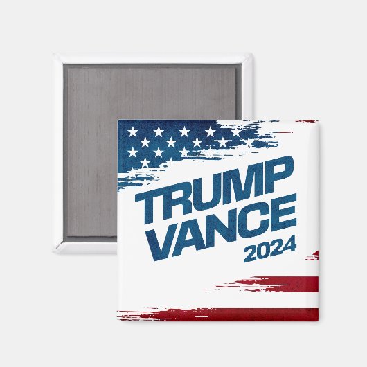 Trump Vance 2024 Magnet (Vorderseite/Rückseite)