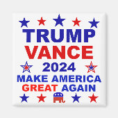 Trump Vance 2024 Magnet (Vorne)