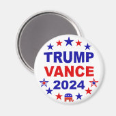 Trump Vance 2024 Magnet (Vorderseite/Rückseite)