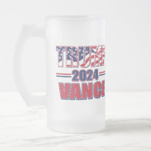 Trump Vance 2024 Mattglas Bierglas
